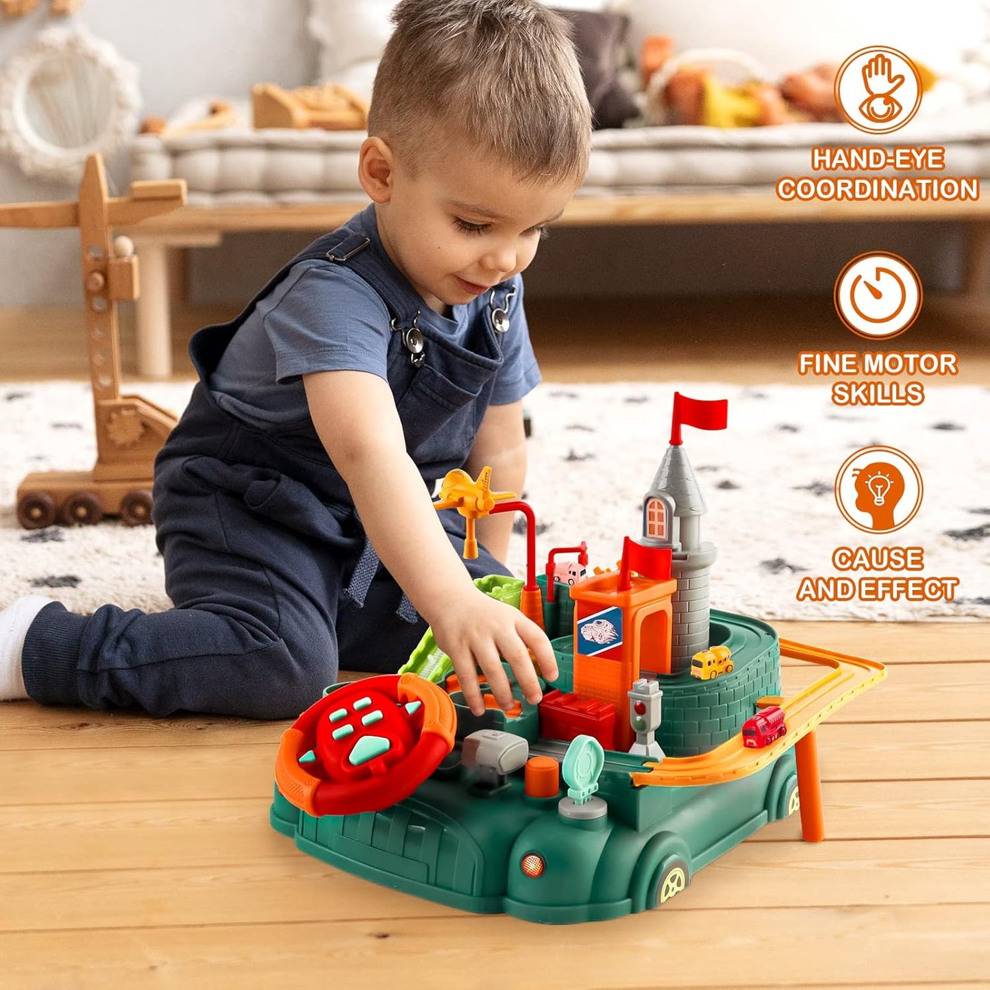 Pista de Aventuras Interactiva – Juego de coordinación, ingenio y diversión sin pantallas