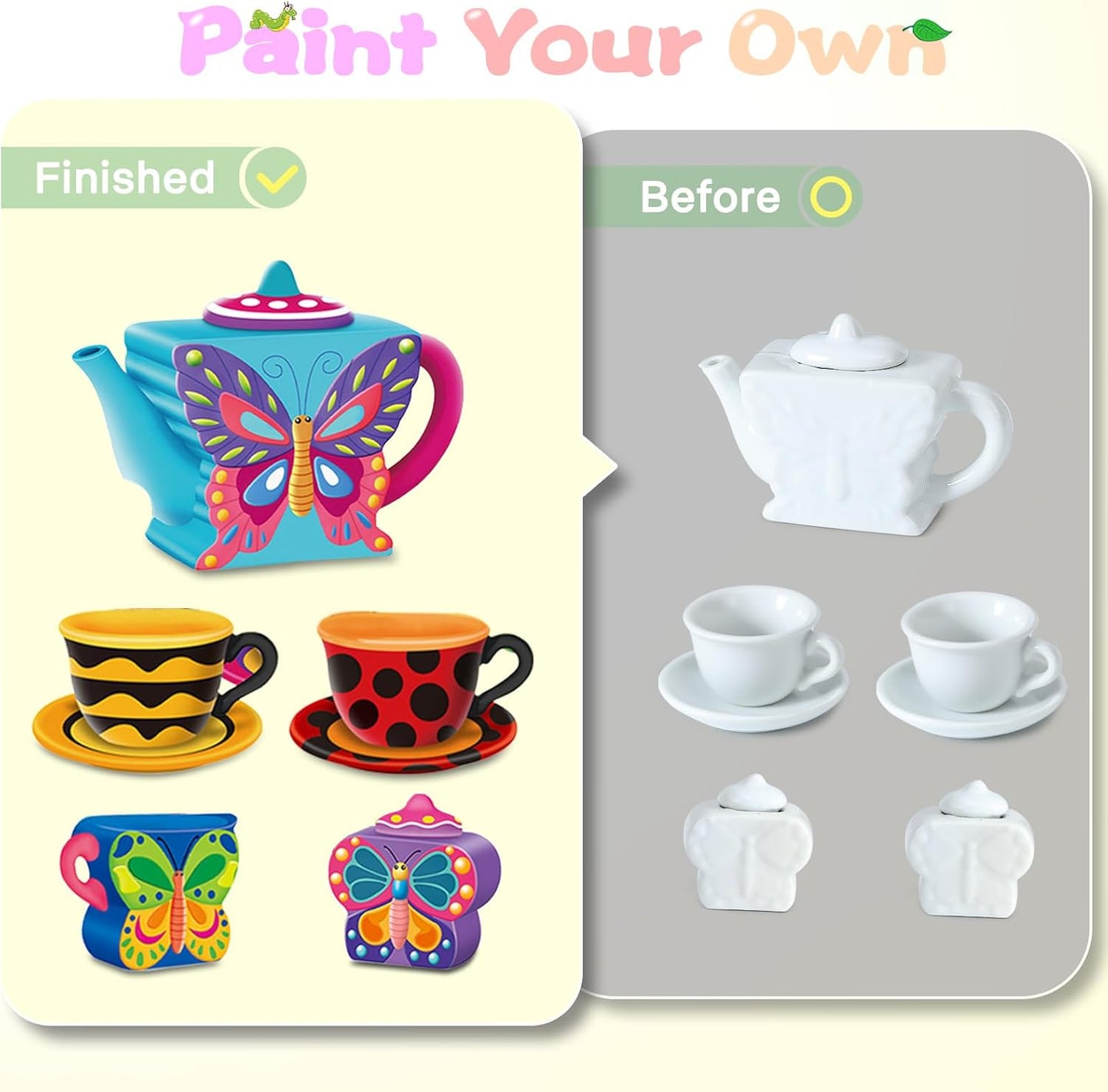 Set de té para pintar