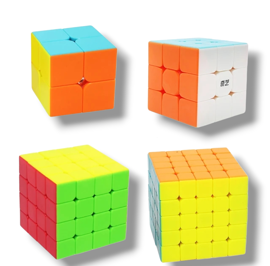 Set Cubos Qiyi stickerless