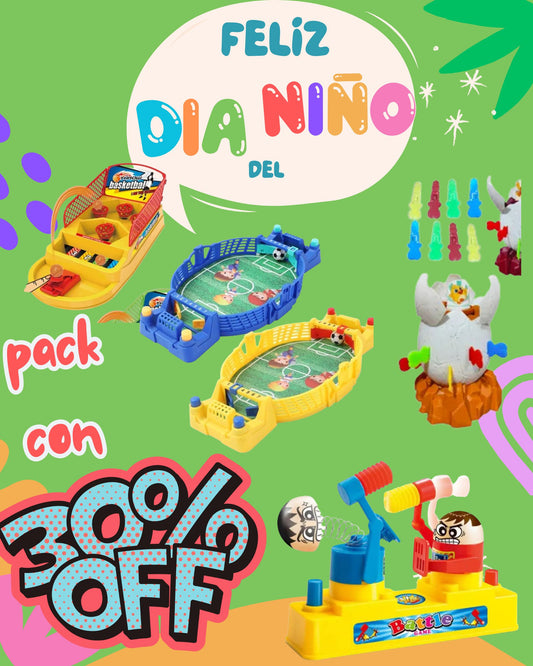 Pack día del niño mini deportes
